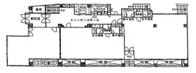 杏林ビルの基準階図面