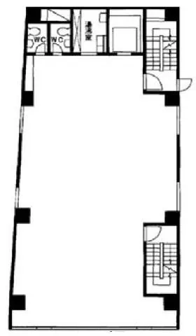 紫ビルの基準階図面