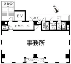 見学ビルの基準階図面