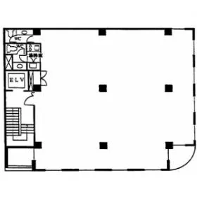 UT本郷ビルの基準階図面