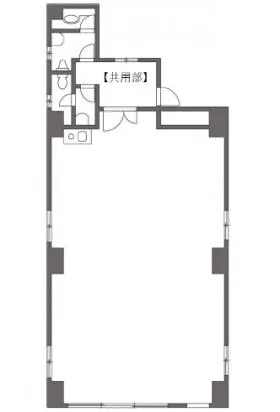 KAZEN第2ビルの基準階図面