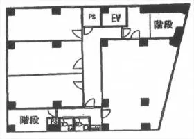 稲毛屋ビルの基準階図面