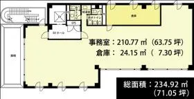 本郷東急ビルの基準階図面