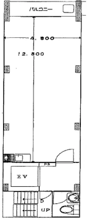 美工本郷第2ビルの基準階図面