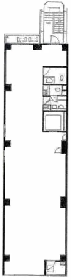 Biz Feel 日本橋小伝馬町ビルの基準階図面