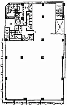 芳文社浅草橋ビルの基準階図面