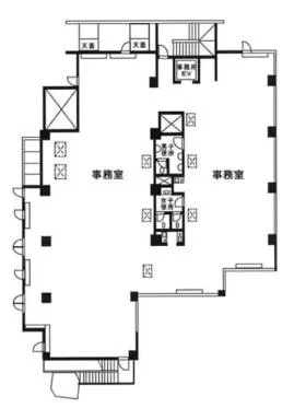 本郷フジビルの基準階図面