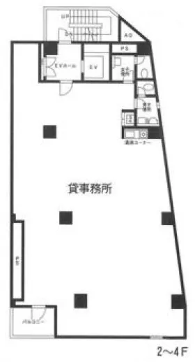 本郷トーセイビルの基準階図面