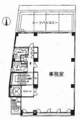 BR本郷5ビルの基準階図面