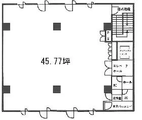 ICM中央ビルの基準階図面