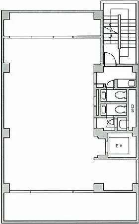 SVAX新宿B館の基準階図面