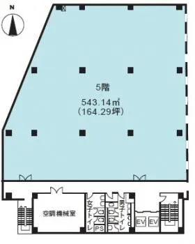 第5富士商事の基準階図面