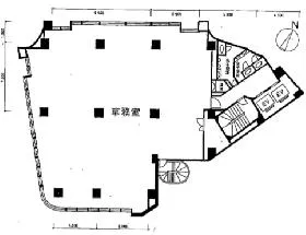 キャピタル赤坂ビルの基準階図面