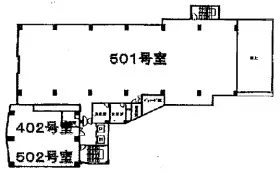サンポウ池袋ビルの基準階図面