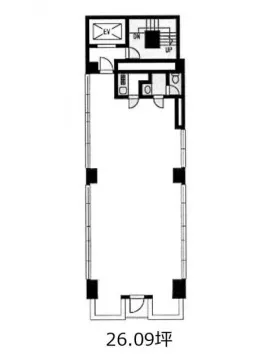 ミズホアルファビルの基準階図面