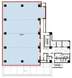 KDX西新橋ビルの基準階図面