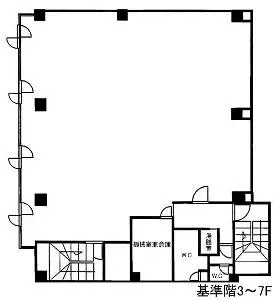 ISEビルの基準階図面