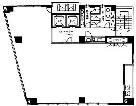 新宿高砂ビルの基準階図面