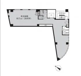 VORT渋谷道玄坂の基準階図面