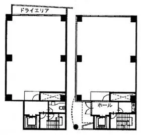コンピューテック市谷ビルの基準階図面