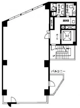 新宿サンエービルの基準階図面