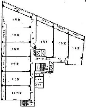 新陽ビルの基準階図面