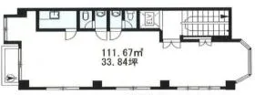 玉井企画ビルの基準階図面