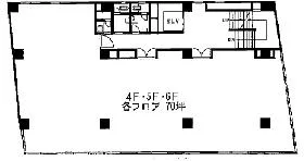 四谷見附ビルディングの基準階図面