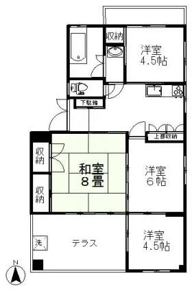 三陽ビルの基準階図面