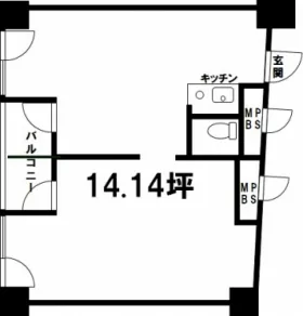 スターコート日本橋の基準階図面