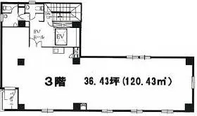 石田ビルの基準階図面