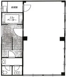 八丁堀第1プラレールビルの基準階図面