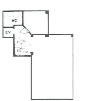 周方社ビルの基準階図面