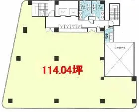 日本橋浜町プレイス(旧:HF日本橋浜町)ビルの基準階図面