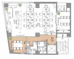 グランド茅場町ビル(近藤ビル)の基準階図面