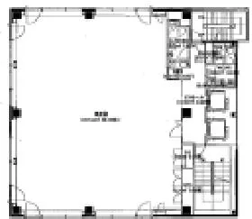 h+ビル(アッシュプリュスビル)の基準階図面