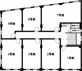 第2井上ビルの基準階図面
