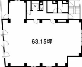 八丁堀サードの基準階図面