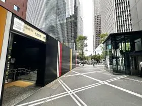 C2c出入口から地上に出る