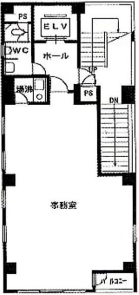 東ビルの基準階図面