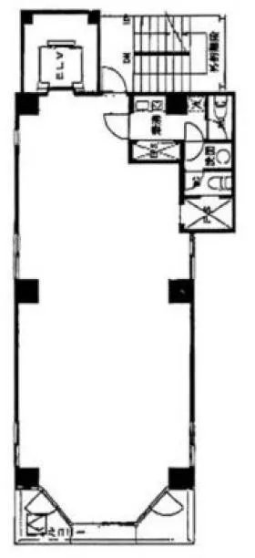翔和須田町ビルの基準階図面
