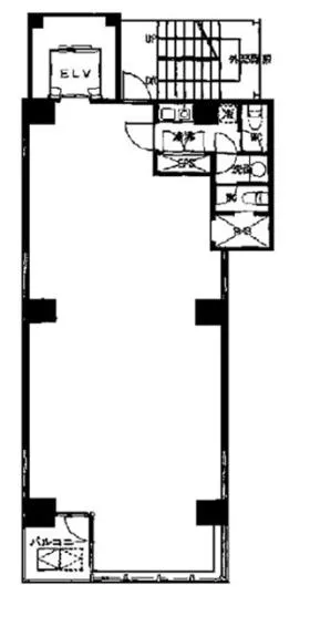 翔和須田町ビルの基準階図面