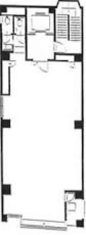 和孝銀座8丁目ビルの基準階図面