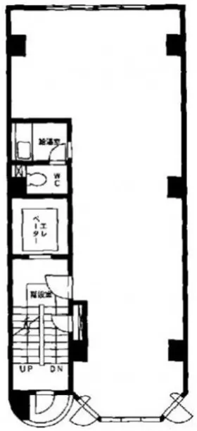 銀座葵ビルの基準階図面