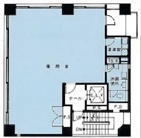 銀座槇町ビルの基準階図面