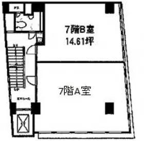 三福ビルの基準階図面