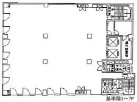 NEW KAWAI BUILDING(ニューカワイ)の基準階図面