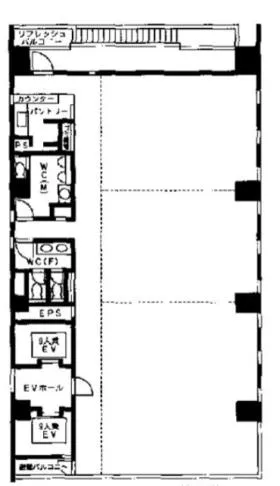 ラウンドクロス大手町北(旧ヒューリック大手町北(城南)ビルの基準階図面