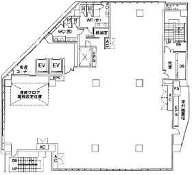 フェアウィンド高田馬場の基準階図面