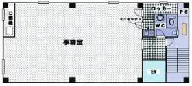 産広美工ビルの基準階図面
